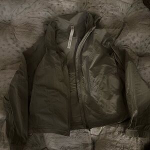 Olive Green Windbreaker Jacket